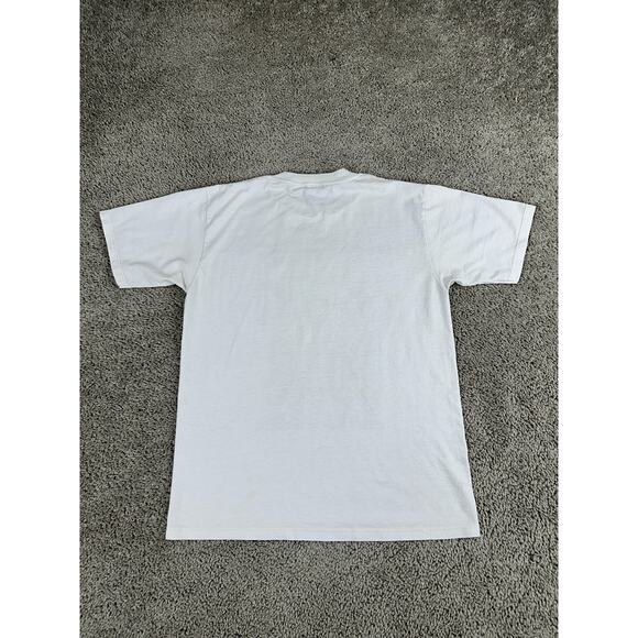 VINTAGE Splendors of Ancient Egypt Shirt Mens Medium White Graphic Made USA 90s - Picture 8 of 13